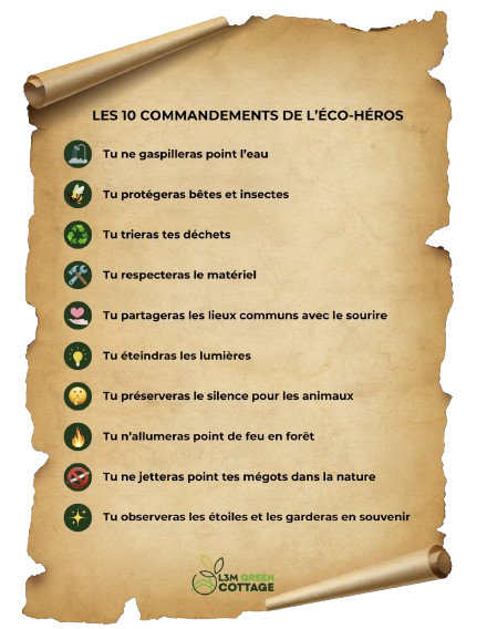 Les 10 commandements de l'Éco-Héros Green Cottage